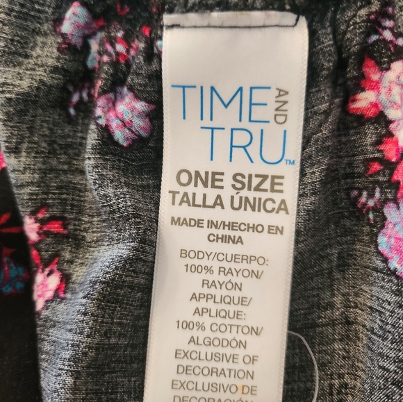 Time and Tru cotton lightweight wrap/jacket. Sz Talla - Picture 5 of 9